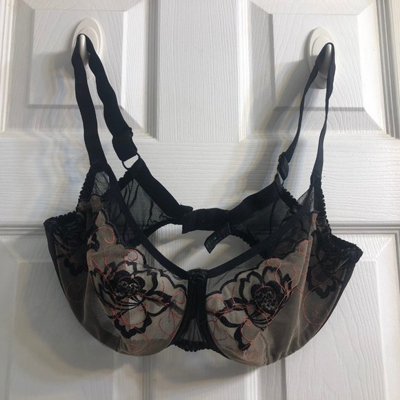 Black and Tan Underwire Bra - Picture 3 of 3